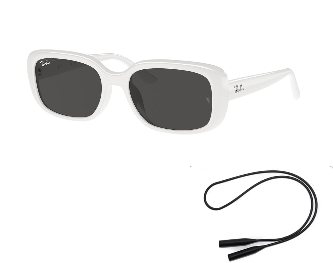 Ray-Ban RB4421D Sunglasses Bundle: RB 4421D 677287 White